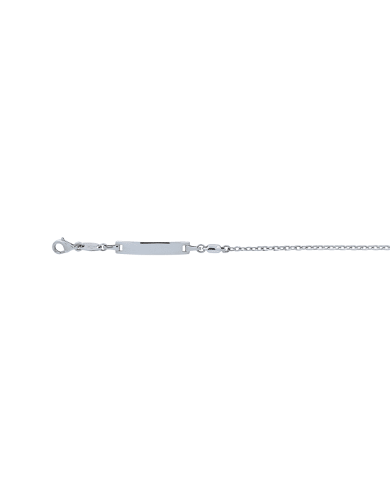 18CT W/G OVAL TRACE ID 16cm